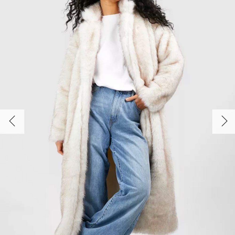 Boohoo fur coat